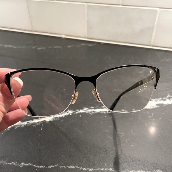 ✨Versace Mod Black & Gold Eyeglasses✨ Style: 1218 - Picture 2 of 10